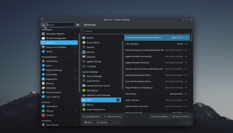 KDE my favourite customization.