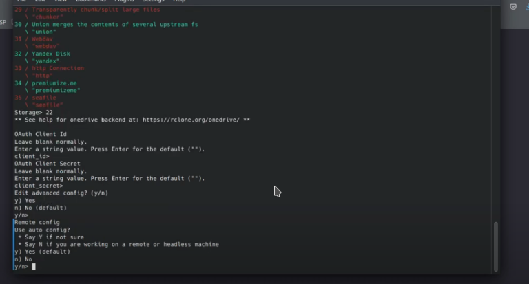 Ubuntu access onedrive with rclone