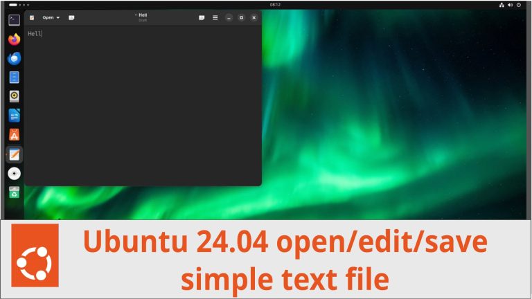 When I need to open/edit/save a simple text file in Ubuntu