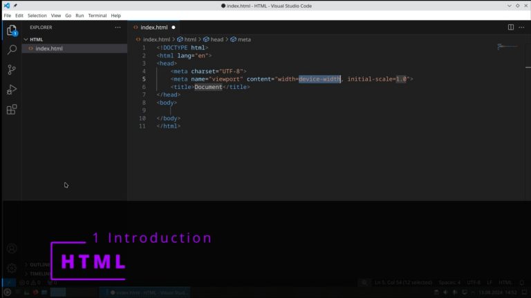 HTML 1 💻 Introduction