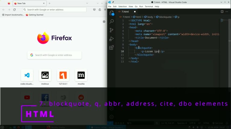 HTML 7 – blockquote, q, abbr, address, cite, dbo elements