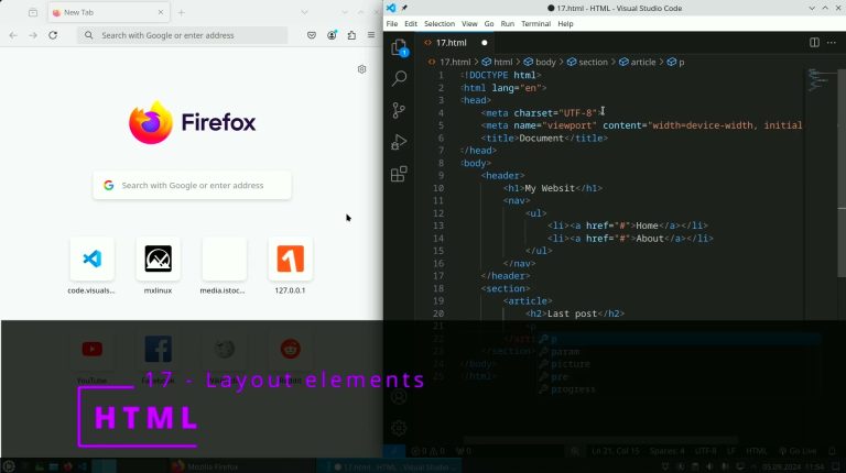 HTML 17 💻 Layout elements