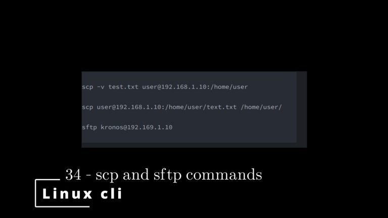 Linux CLI 34 🐧 scp and sftp commands