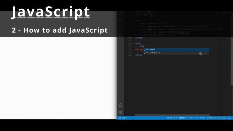 JavaScript 2 🧬 How to add JavaScript