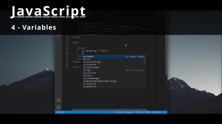 JavaScript 4 🧬 Variables
