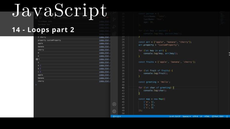 JavaScript 14 🧬 loops part 2