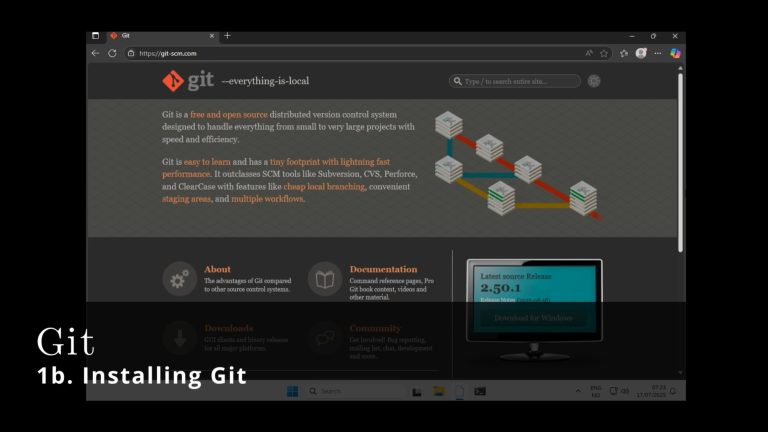 Git 🧩 1b 🧩 Installing Git