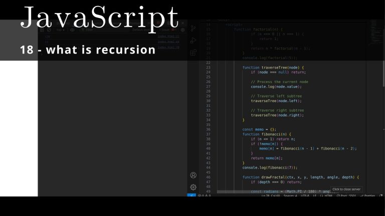 JavaScript 18 🧬 what is recursion