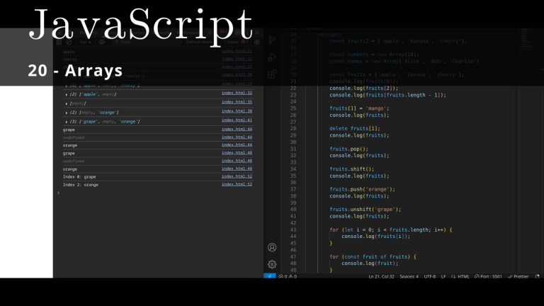 JavaScript 20 🧬 Arrays