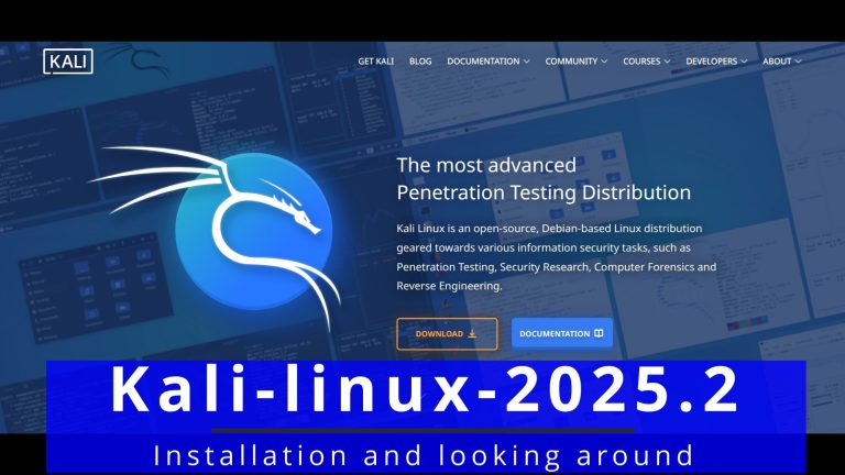 Installing Kali linux 2025.2 🐧 looking around