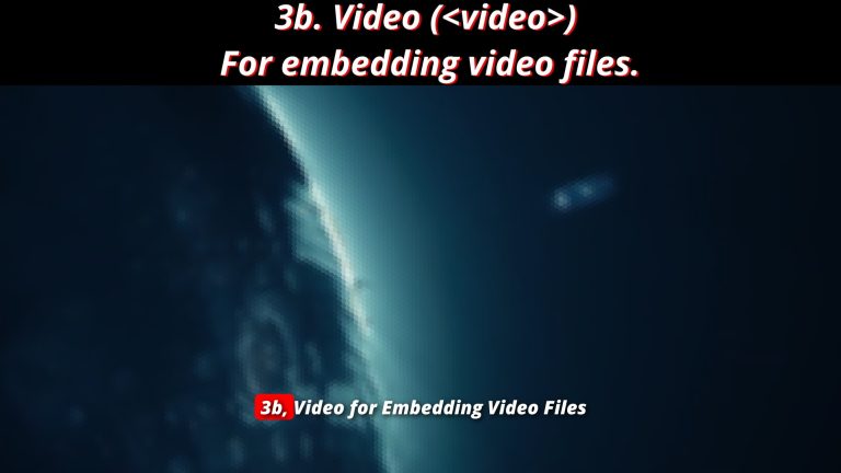 HTML 3b 💻 Video