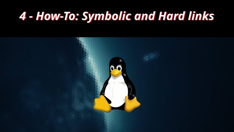 Linux CLI HowTo 4 🐧 How To Symbolic and Hard links