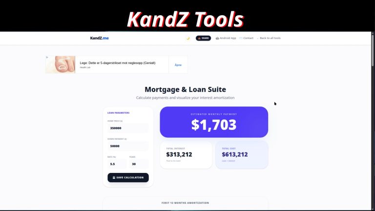 Calculate Monthly Payments and Amortization Schedules Instantly ❤️