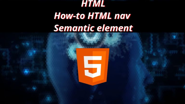 HTML 14 🏛️ How to HTML nav Semantic element
