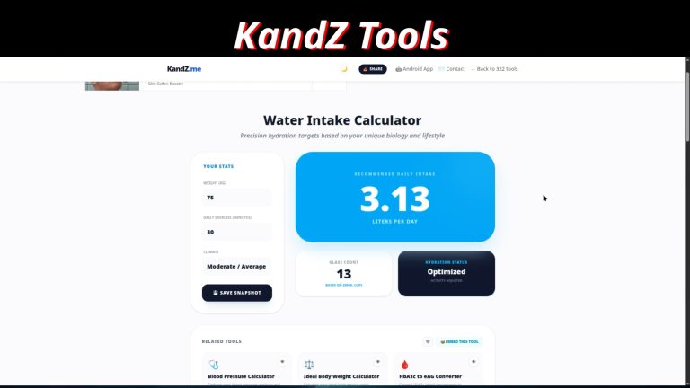 How Much Water Should You Drink Daily Water Intake Calculator ❤️