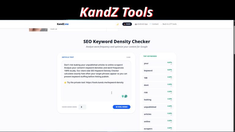 How to Analyze SEO Keyword Density and Word Frequency Safely ❤️