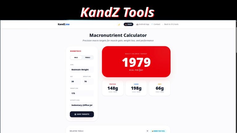 How to Calculate Your Ideal Macros Instantly Carb, Protein and Fat Calculator ❤️