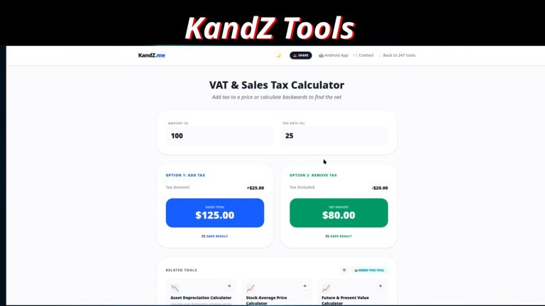 How to Instantly Add or Remove VAT and Sales Tax ❤️