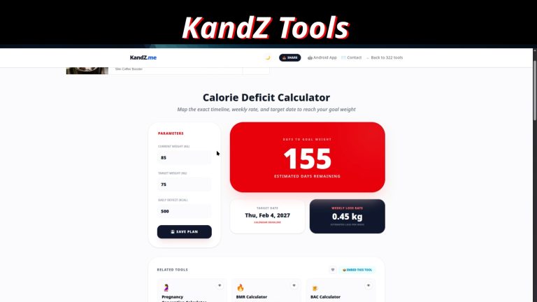 How to Calculate Your Weight Loss Timeline Calorie Deficit Calculator ❤️