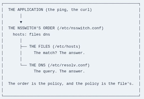 LFCA 45 🐧 Resolving Names — /etc/hosts and /etc/resolv.conf